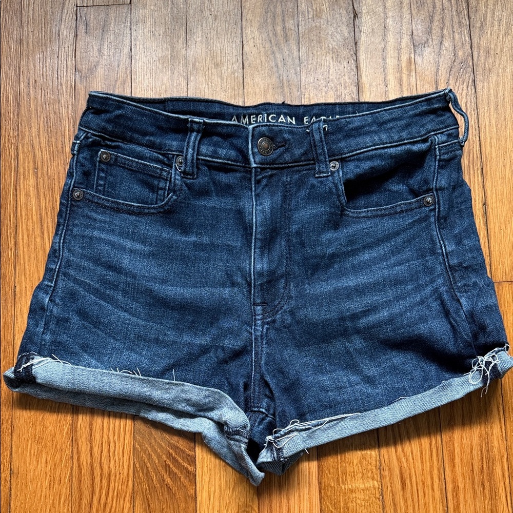 American Eagle Outfitters Women's Dark Wash Jean Shorts